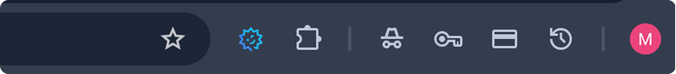 Browser toolbar with the PipBack extension pinned