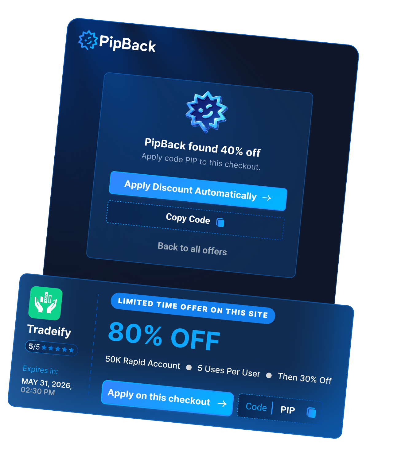 PipBack extension preview