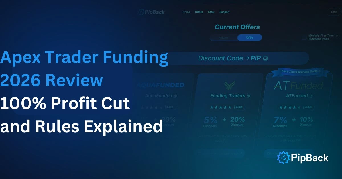 A titile card for the Apex Trader Funding 2026 review.
