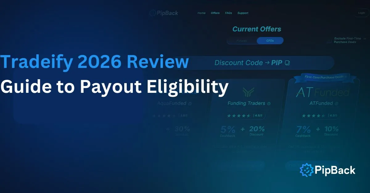 A title card for the Tradeify 2026 review.
